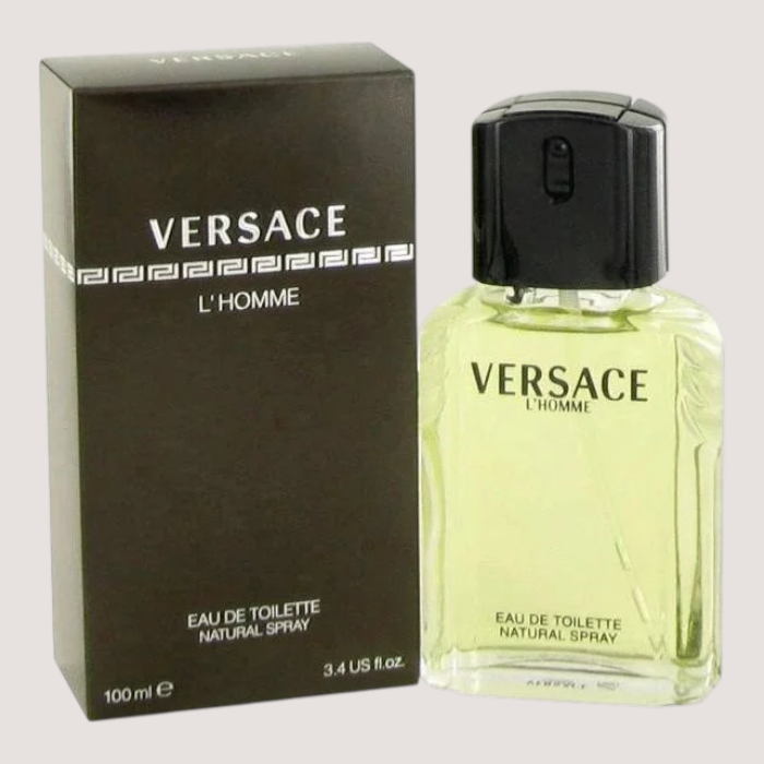 Oasis Perfumes Honduras Mayoreo Versace L'Homme Eau de Toilette for men, 100ml bottle with box. Woody Chypre fragrance.