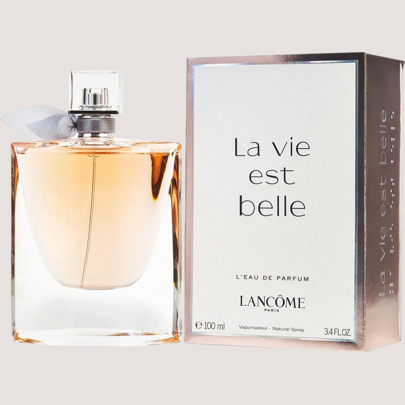 Perfume Lancôme La Vie Est Belle de Oasis Perfumes Honduras Mayoreo con frasco de cristal y caja original de 100ml