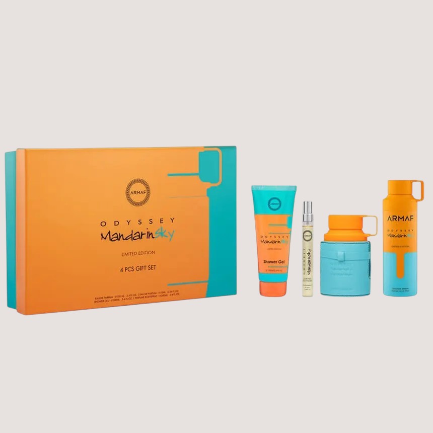 Armaf Odyssey Mandarin Sky EDP (M) / 100ml / 4 Pc SP 100ml; SP 10ml; SG 100ml; BS 200ml