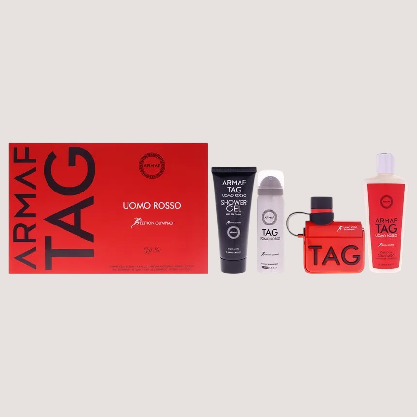 Armaf Tag Him Uomo Rosso EDP (M) / 4 Pc SP 100ml; DEO 50ml ; BL 100ml; SP 200ml