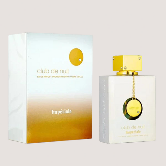 Oasis Perfumes Honduras Mayoreo Armaf Club de Nuit White Imperiale eau de parfum bottle and box set