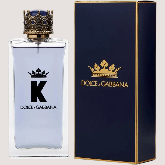 Perfume K by Dolce & Gabbana de Oasis Perfumes Honduras Mayoreo con frasco de cristal y tapón en forma de corona