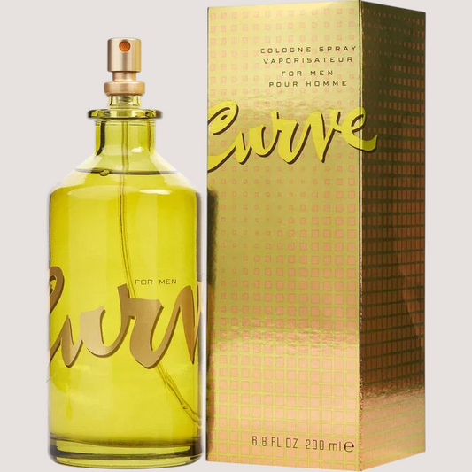 Perfume Curve for Men de Oasis Perfumes Honduras Mayoreo, fragancia aromática verde en frasco de 200ml con caja dorada