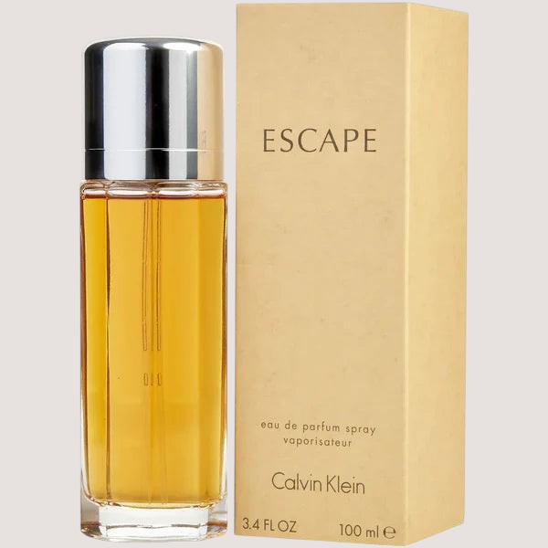 Perfume Calvin Klein Escape para mujer de 100ml con caja beige original en Oasis Perfumes Honduras Mayoreo