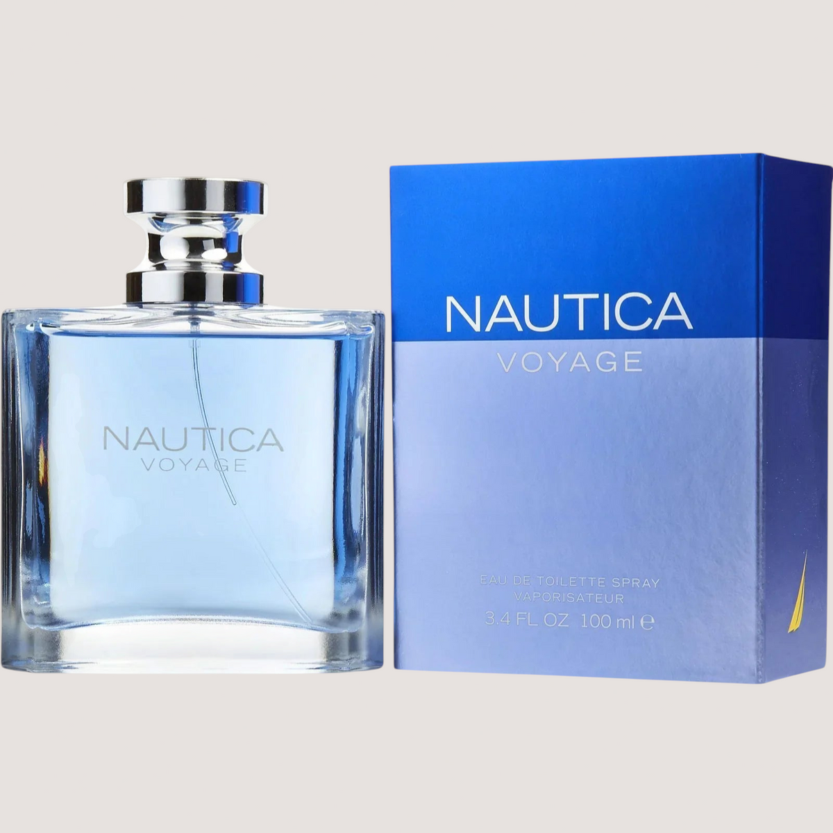 Perfume Nautica Voyage de Oasis Perfumes Honduras Mayoreo, fragancia acuática masculina de 100ml con caja azul.