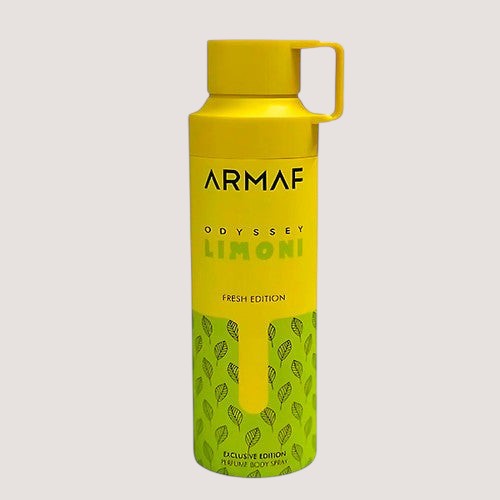 Armaf Odyssey Limoni Body Spray (M) / 200ml - Oasis Perfumes Honduras